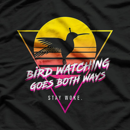 Birdwatching Goes Both Ways - Birds Aren’t Real Meme T-Shirt