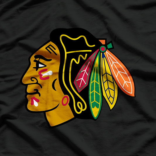 Blackhawks - Bold Sports Lover Team Design T-Shirt