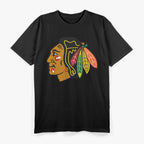 Blackhawks - Bold Sports Lover Team Design T-Shirt