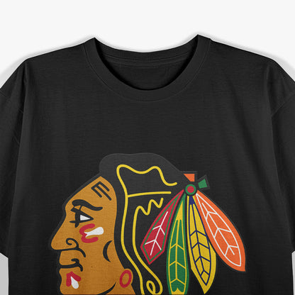 Blackhawks - Bold Sports Lover Team Design T-Shirt