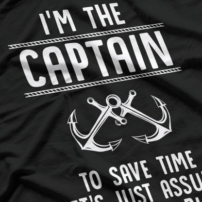 Captain Of The Boat I'm Always Right Funny Gift T-Shirt