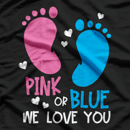 Gender Reveal – Pink or Blue Funny Baby Announcement T-Shirt