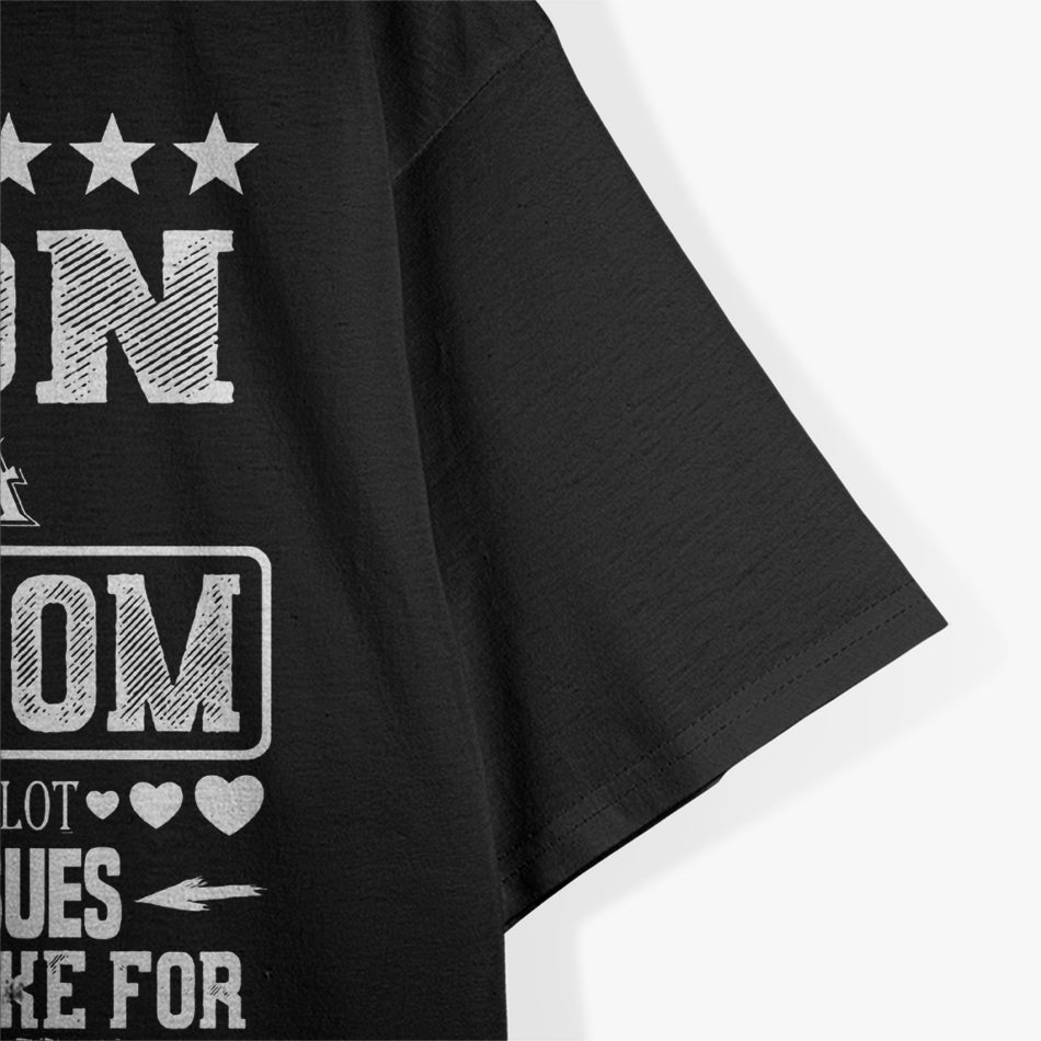 I Am a Lucky Son I Have a Crazy Mom Funny Christmas T-Shirt