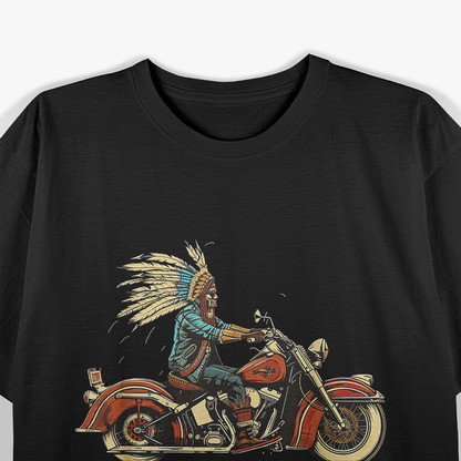 Native Motorcycle Indian Bikers T-Shirt