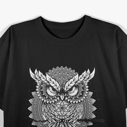 Owl Mandala: Wisdom in Symmetry T-Shirt