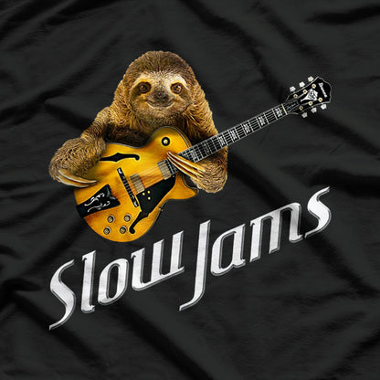 Sloth & Smooth Jazz: Slow Jams Guitar Groove T-Shirt