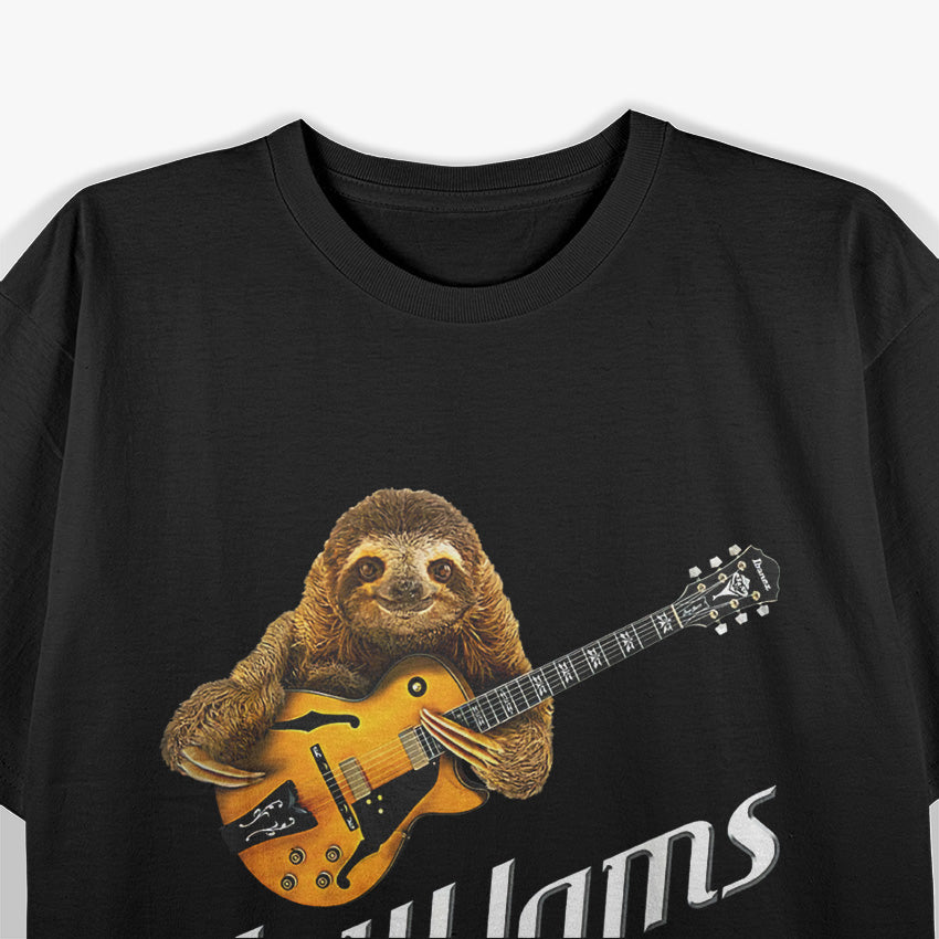 Sloth & Smooth Jazz: Slow Jams Guitar Groove T-Shirt