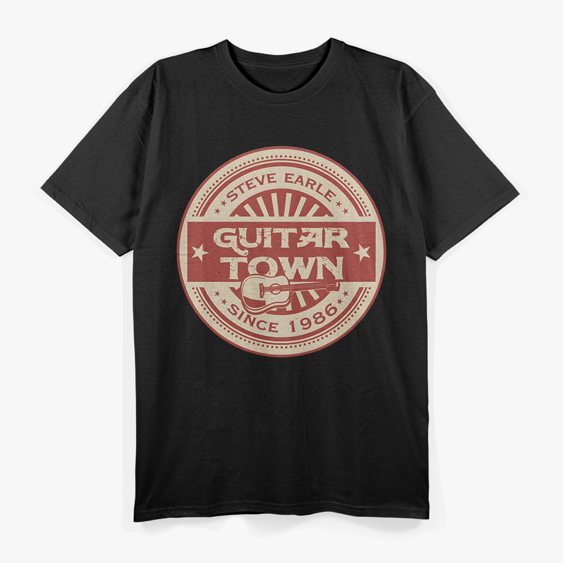 Guitar Town Roads – Americana Country Music Inspired Love T-Shirt