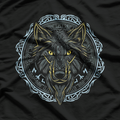 Viking Celtic Fenrir Wolf Of Odin Norse Myths Nordic T-Shirt