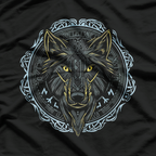 Viking Celtic Fenrir Wolf Of Odin Norse Myths Nordic T-Shirt