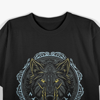 Viking Celtic Fenrir Wolf Of Odin Norse Myths Nordic T-Shirt
