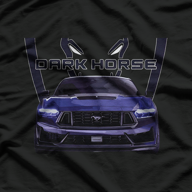 Blue Ember Dark Horse Mysterious Retro Graphic  T-Shirt