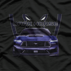 Blue Ember Dark Horse Mysterious Retro Graphic  T-Shirt