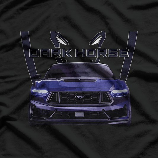 Blue Ember Dark Horse Mysterious Retro Graphic  T-Shirt