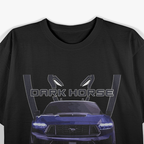 Blue Ember Dark Horse Mysterious Retro Graphic  T-Shirt