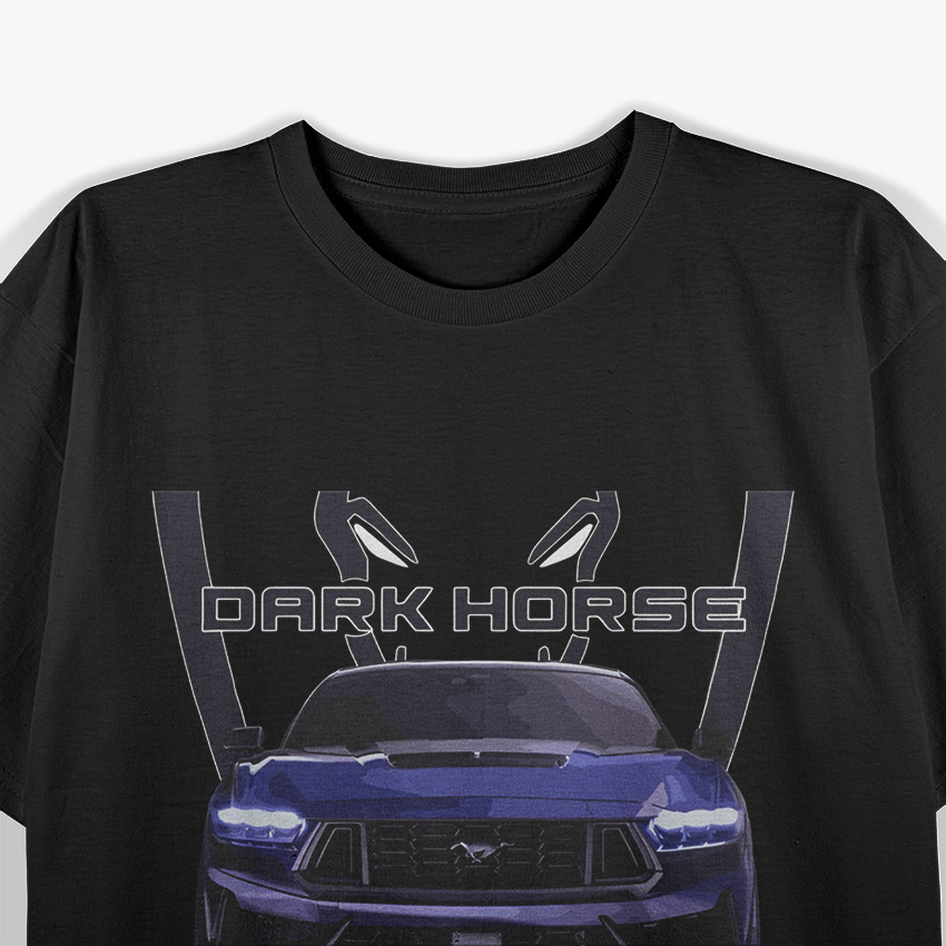 Blue Ember Dark Horse Mysterious Retro Graphic  T-Shirt