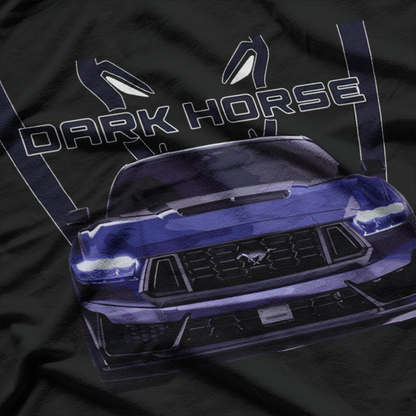 Blue Ember Dark Horse Mysterious Retro Graphic  T-Shirt