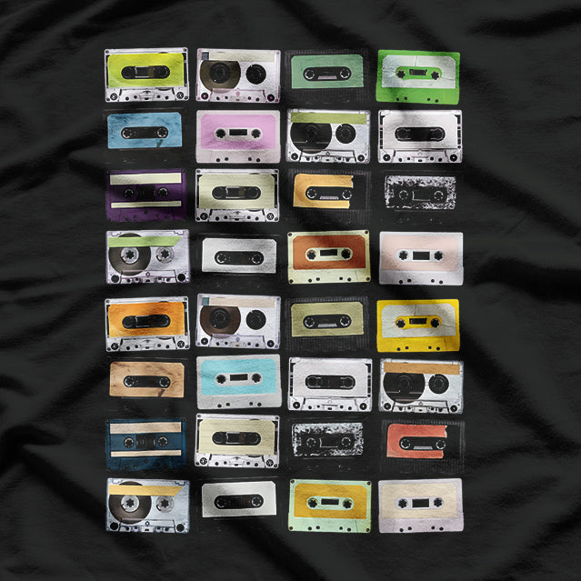 Cassette Tapes Mixtapes - 1980s Retro Radio Music Lover T-Shirt