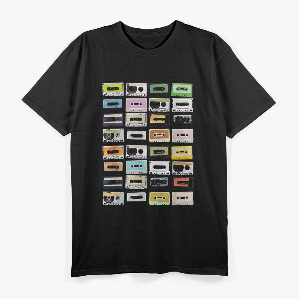 Cassette Tapes Mixtapes - 1980s Retro Radio Music Lover T-Shirt