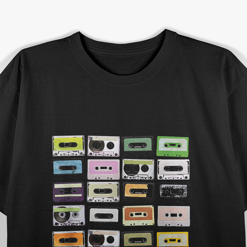 Cassette Tapes Mixtapes - 1980s Retro Radio Music Lover T-Shirt