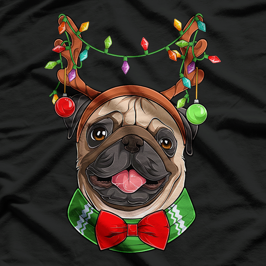Christmas Pug Xmas Dog T-Shirt
