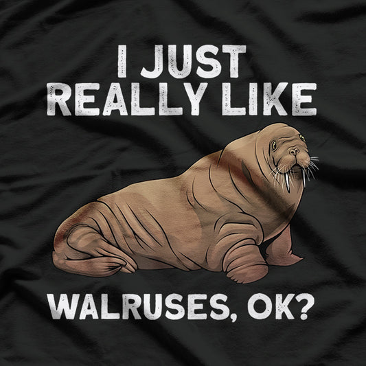 Cool Walrus Unique Animal Design T-Shirt