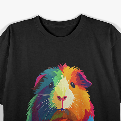 Adorable Guinea Pig Rainbow Graphic Kawaii Pet T-Shirt