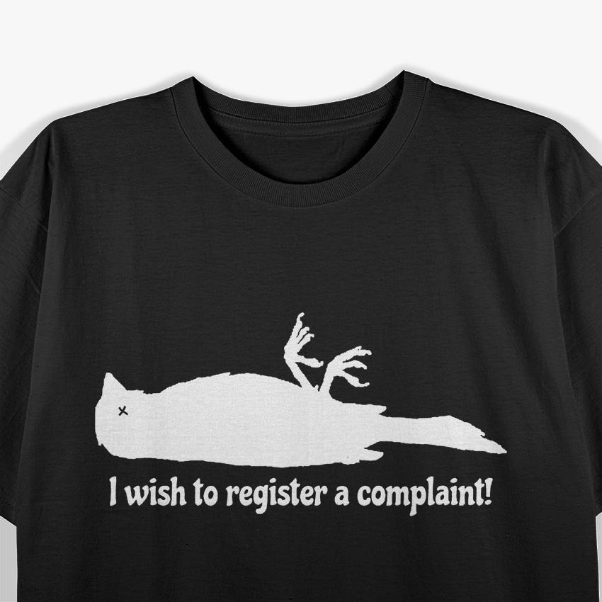 Dead Parrot Funny Comedy Sketch Inspired Graphic  T-Shirt