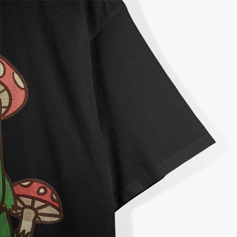 Frog with Mushroom Hat: Quirky and Cute T-Shirt