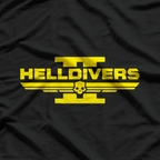 Helldivers Sci-fi Video Game T-Shirt