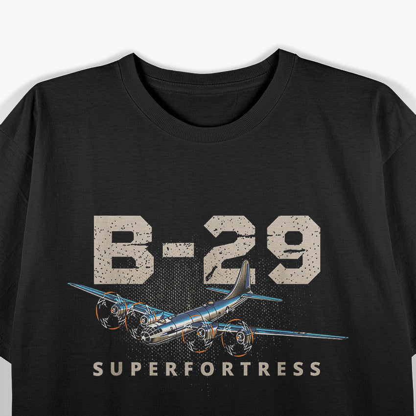 Military Warbird Airplane B29 Superfortress T-Shirt