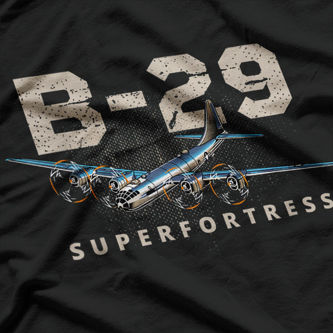 Military Warbird Airplane B29 Superfortress T-Shirt