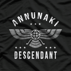 Annunaki Descendant Sumerian Alien Gods Ancient Astronaut Graphic T-Shirt
