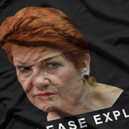 Please Explain Parody  Funny Australian Politics Graphic T-Shirt