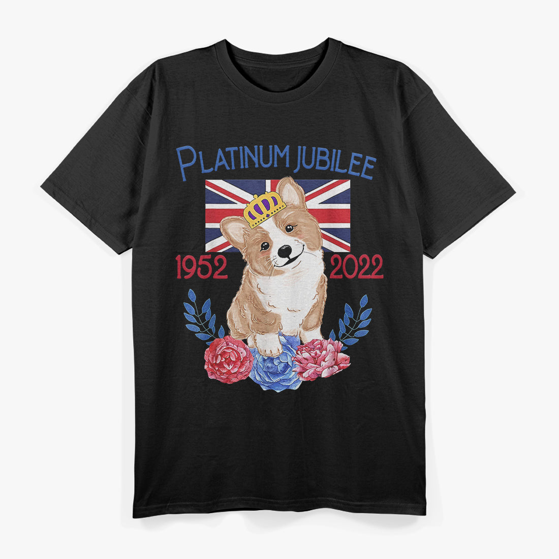 Queen's Platinum Jubilee British Monarch Corgi Lover T-Shirt