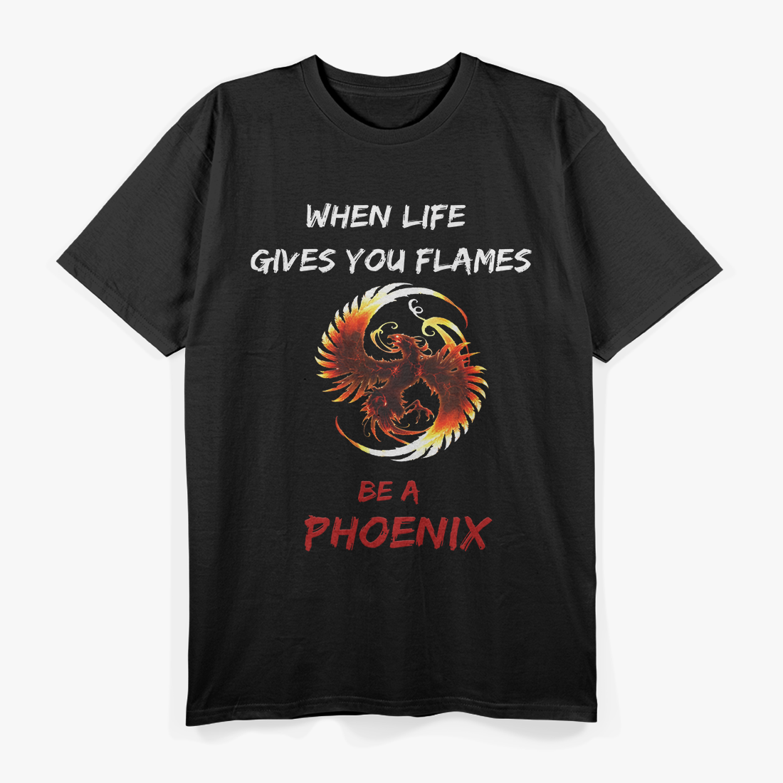 Rising Phoenix – Mythical Fire Bird Rebirth Strength Love T-Shirt