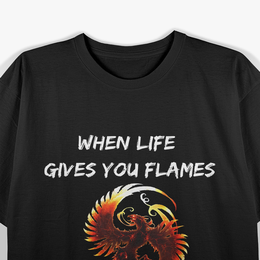 Rising Phoenix – Mythical Fire Bird Rebirth Strength Love T-Shirt