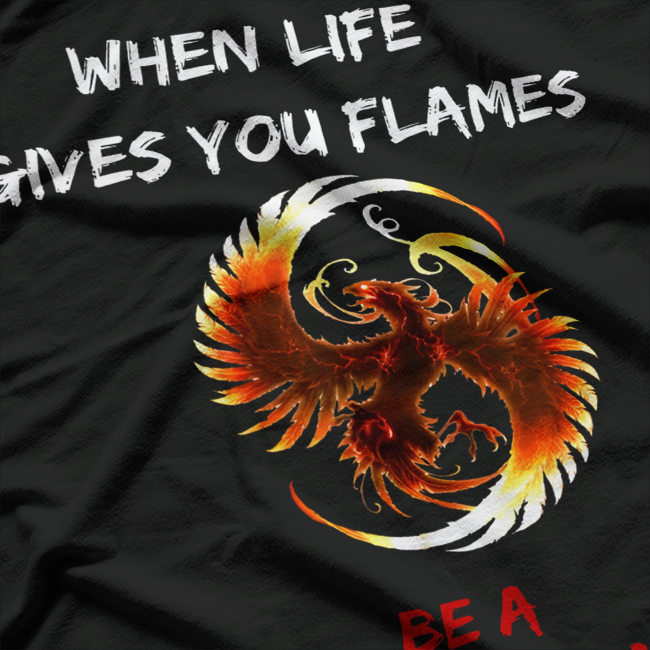 Rising Phoenix – Mythical Fire Bird Rebirth Strength Love T-Shirt