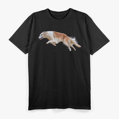 White & Tan Borzoi – Running Dog Lovers Premium T-Shirt