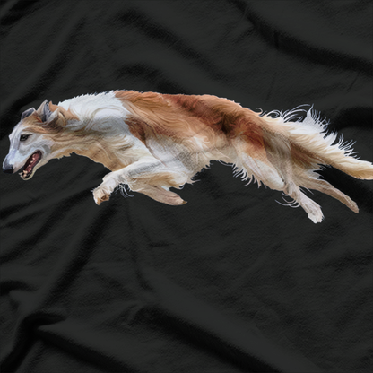 White & Tan Borzoi – Running Dog Lovers Premium T-Shirt