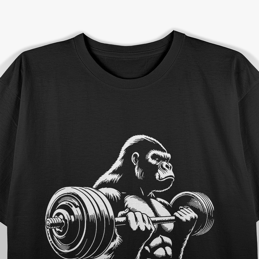 Silverback Gym Beast – Gorilla Weightlifting Fitness Love T-Shirt