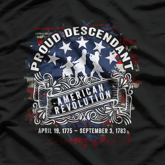 Proud Veteran Descendant – American Revolution Heritage T-Shirt