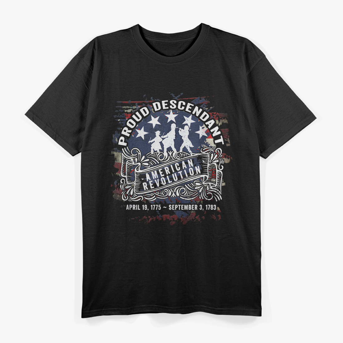 Proud Veteran Descendant – American Revolution Heritage T-Shirt