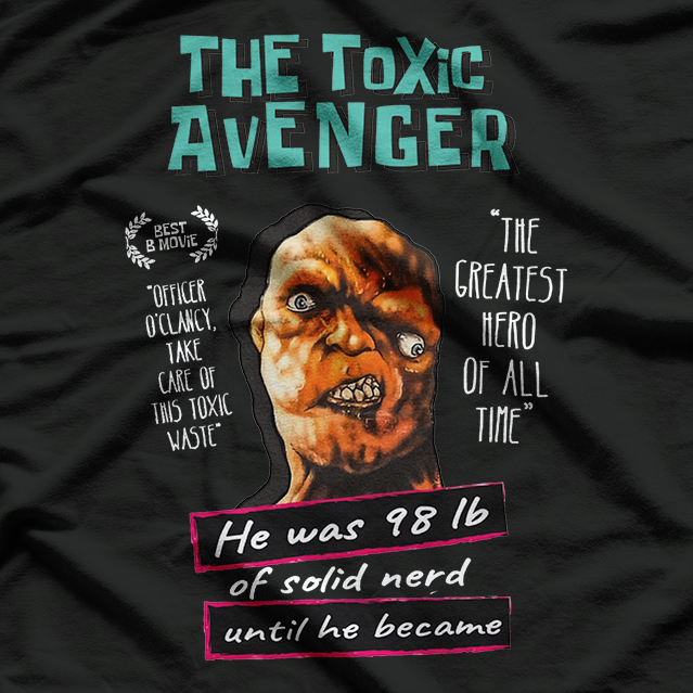 Toxic Mutant Hero  Funny Retro Comic Inspired Graphic T-Shirt