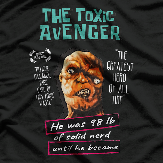 Toxic Mutant Hero  Funny Retro Comic Inspired Graphic T-Shirt