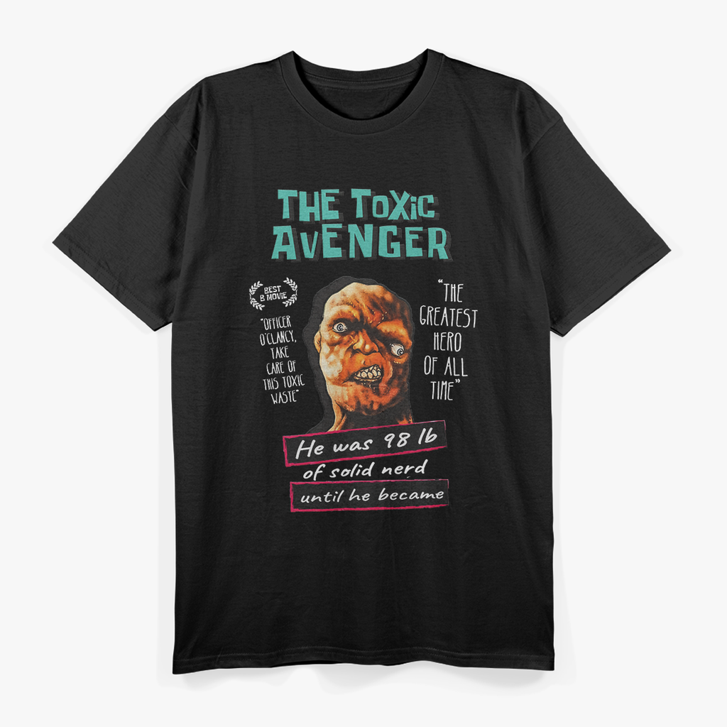 Toxic Mutant Hero  Funny Retro Comic Inspired Graphic T-Shirt