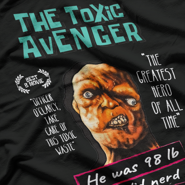 Toxic Mutant Hero  Funny Retro Comic Inspired Graphic T-Shirt
