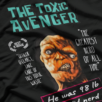 Toxic Mutant Hero  Funny Retro Comic Inspired Graphic T-Shirt