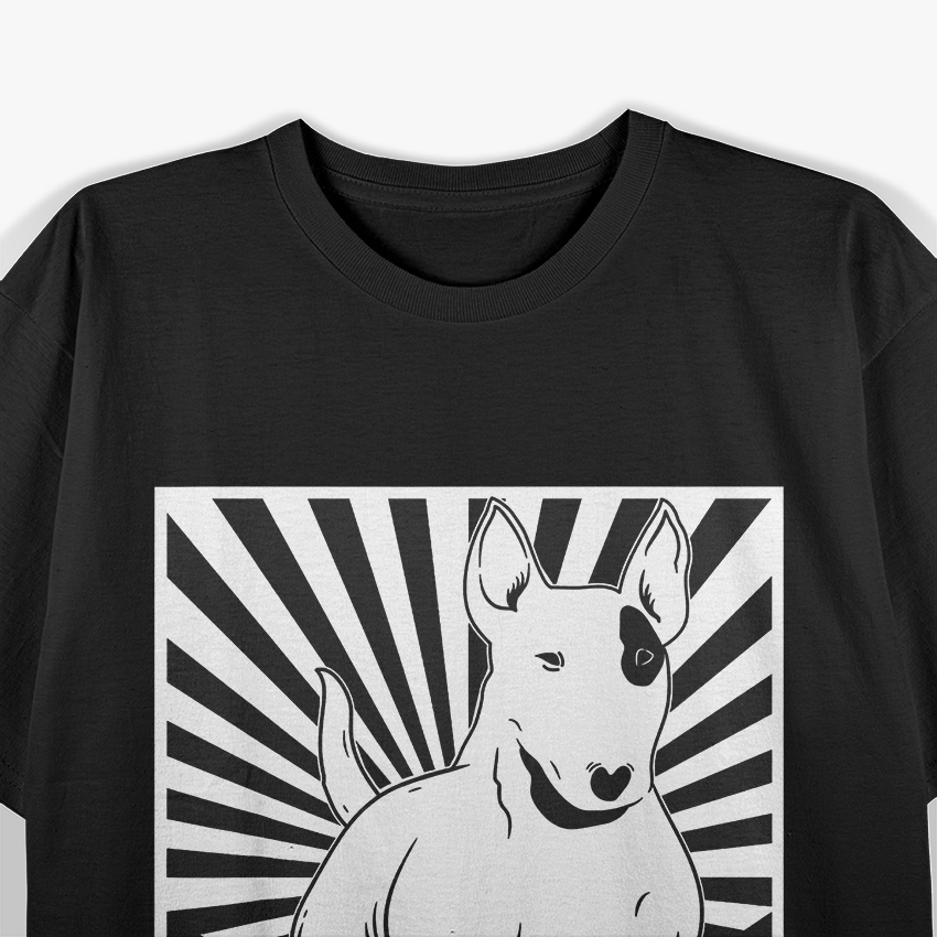 Bull Terrier Retro Sunset – Silhouette Vintage Style Dog Lover T-Shirt