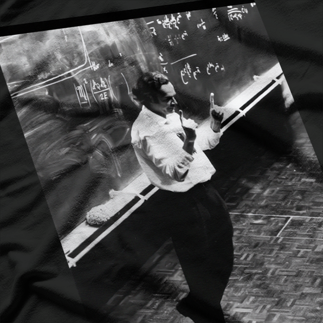 Feynman at CERN Physics Science Enthusiast Graphic T-Shirt